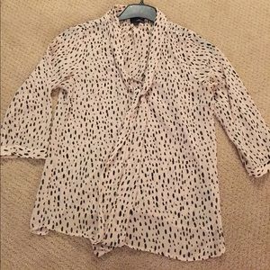 Pink 3/4 sleeve blouse